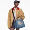 A.P.C. X Marc Jacobs Denim Orta Boy Tote Bag A.P.C. X Marc Jacobs Denim Orta Boy Tote Bag