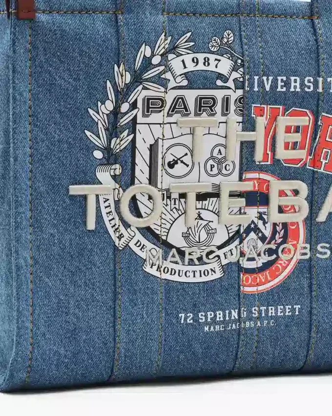 A.P.C. X Marc Jacobs Denim Orta Boy Tote Bag A.P.C. X Marc Jacobs Denim Orta Boy Tote Bag