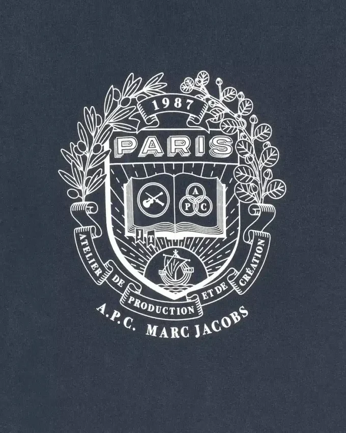 A.P.C. X Marc Jacobs Erkek Paris Crewneck