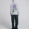 Angry For Love Fermuarlı Kapüşonlu Sweatshirt