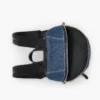 Biker Colorblock Denim Orta Boy Sırt Çantası