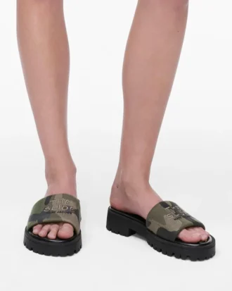 Camo Jacquard Lug Sole Slide
