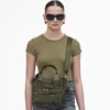 Camo Jakarlı Küçük Tote Bag Camo Jakarlı Küçük Tote Bag