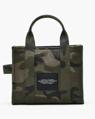 Camo Jakarlı Küçük Tote Bag Camo Jakarlı Küçük Tote Bag