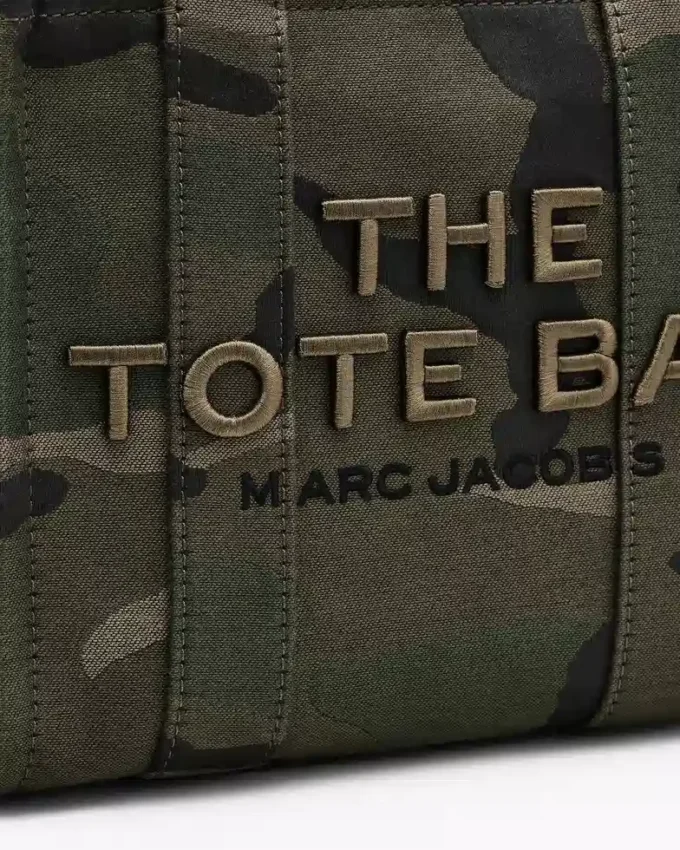 Camo Jakarlı Küçük Tote Bag Camo Jakarlı Küçük Tote Bag