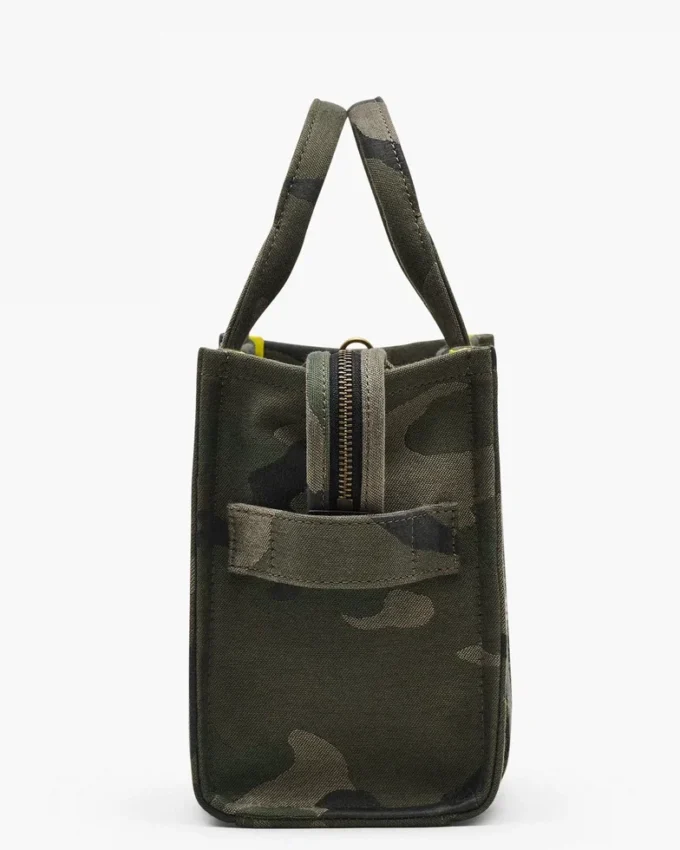 Camo Jakarlı Küçük Tote Bag Camo Jakarlı Küçük Tote Bag