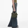 Camo Jakarlı Küçük Tote Bag Camo Jakarlı Küçük Tote Bag