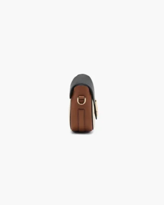 Colorblock Pebble Saddle Çanta