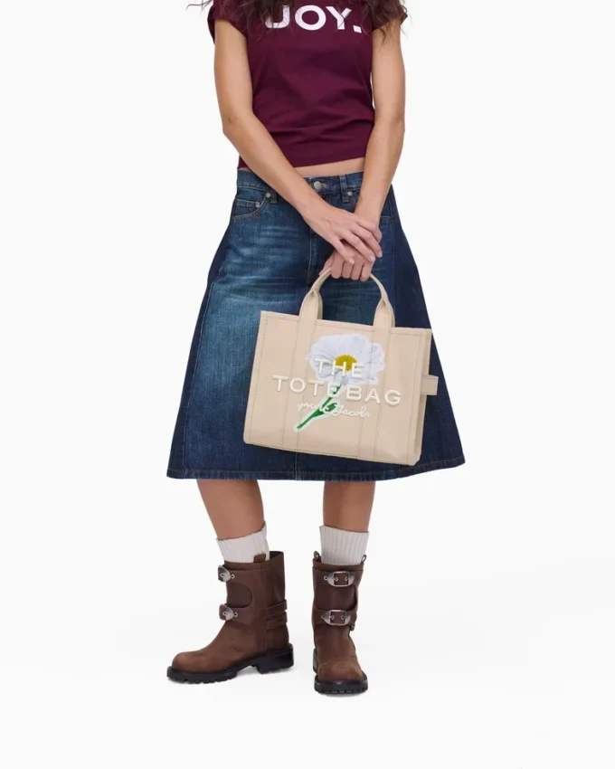 Daisy Script Kanvas Orta Boy Tote Bag Daisy Script Kanvas Orta Boy Tote Bag