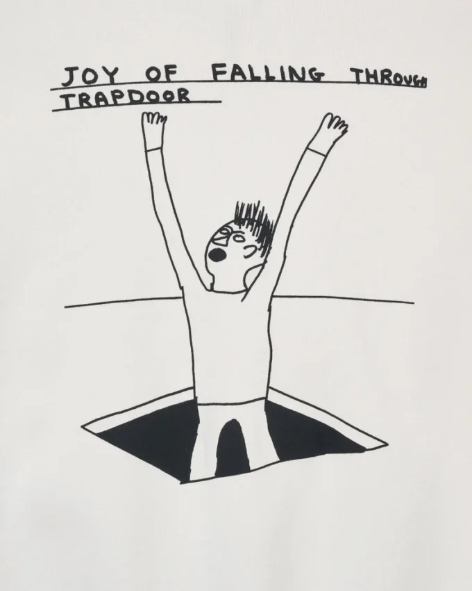 David Shrigley X Marc Jacobs Joy Of Falling Fermuarlı Kapüşonlu Sweatshirt David Shrigley X Marc Jacobs Joy Of Falling Fermuarlı Kapüşonlu Sweatshirt