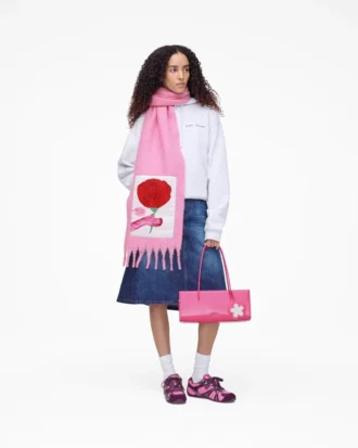 David Shrigley X Marc Jacobs Oh Rose Yün Eşarp