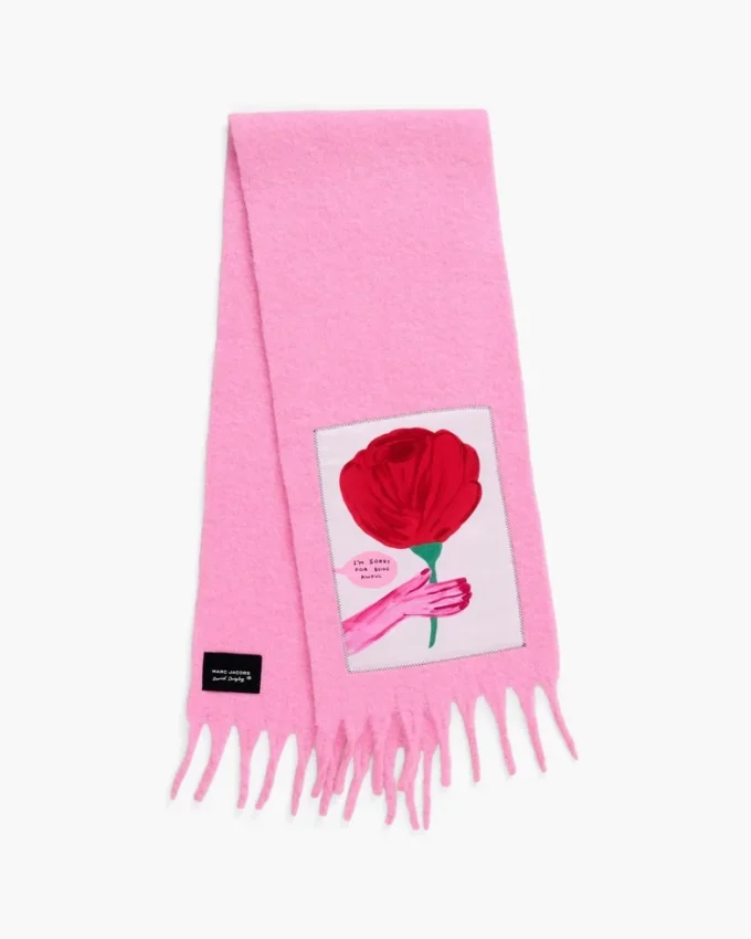 David Shrigley X Marc Jacobs Oh Rose Yün Eşarp David Shrigley X Marc Jacobs Oh Rose Yün Eşarp