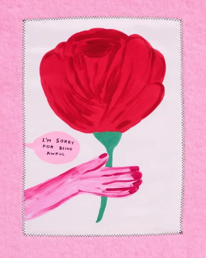David Shrigley X Marc Jacobs Oh Rose Yün Eşarp David Shrigley X Marc Jacobs Oh Rose Yün Eşarp
