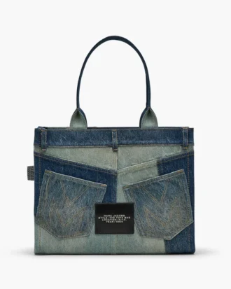 Deconstructed Denim Büyük Tote Bag Deconstructed Denim Büyük Tote Bag