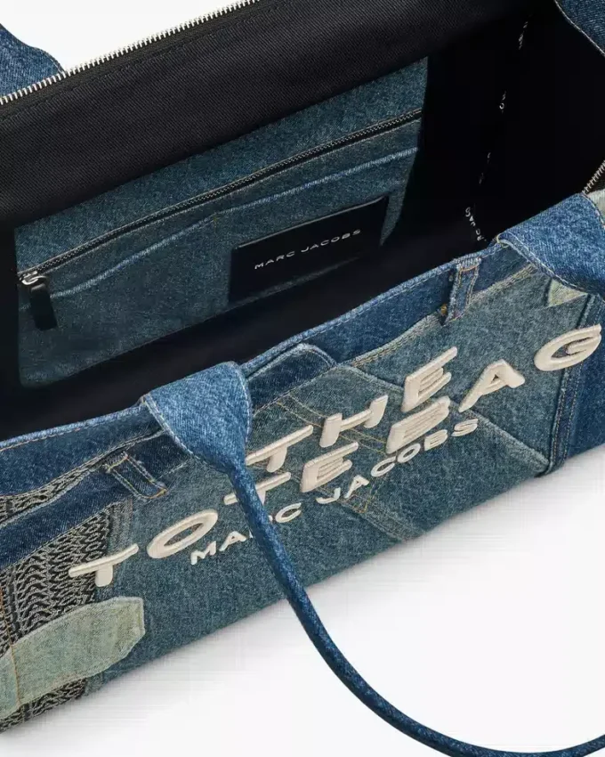 Deconstructed Denim Büyük Tote Bag Deconstructed Denim Büyük Tote Bag