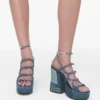 Deconstructed Denim Kiki Platform Sandalet Deconstructed Denim Kiki Platform Sandalet