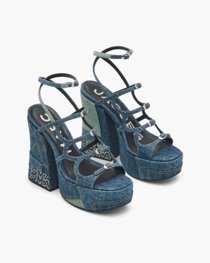 Deconstructed Denim Kiki Platform Sandalet Deconstructed Denim Kiki Platform Sandalet