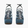 Deconstructed Denim Kiki Platform Sandalet Deconstructed Denim Kiki Platform Sandalet