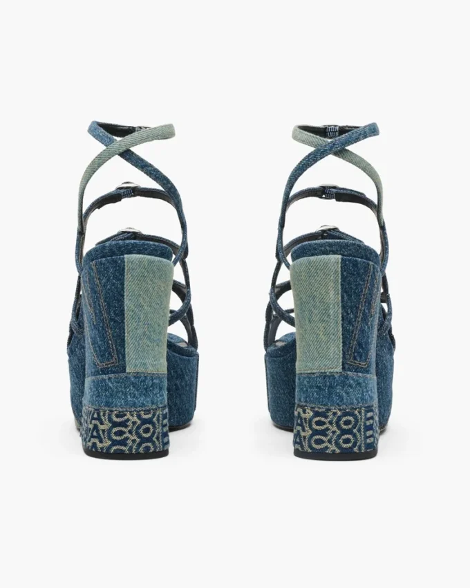 Deconstructed Denim Kiki Platform Sandalet Deconstructed Denim Kiki Platform Sandalet