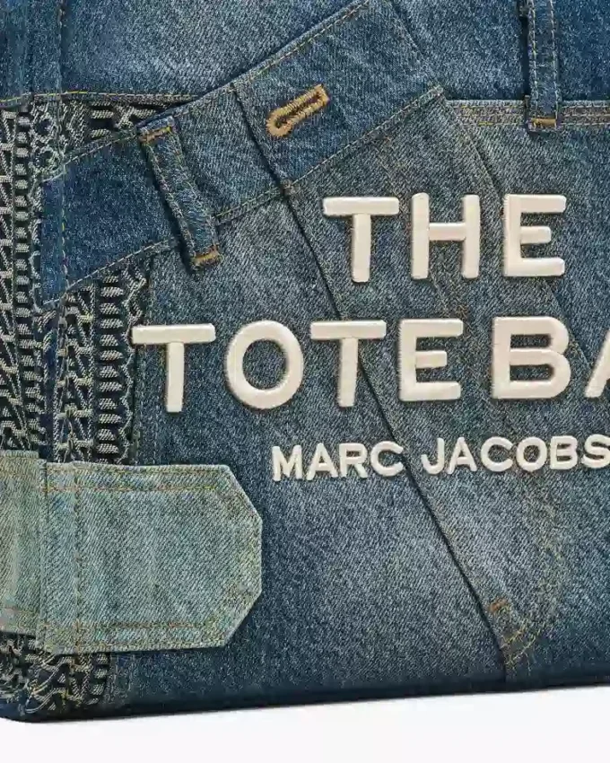 Deconstructed Denim Orta Boy Tote Bag Deconstructed Denim Orta Boy Tote Bag