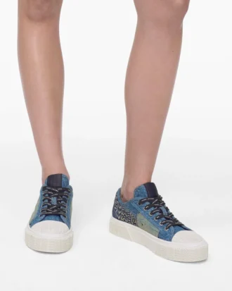 Deconstructed Denim Sneaker
