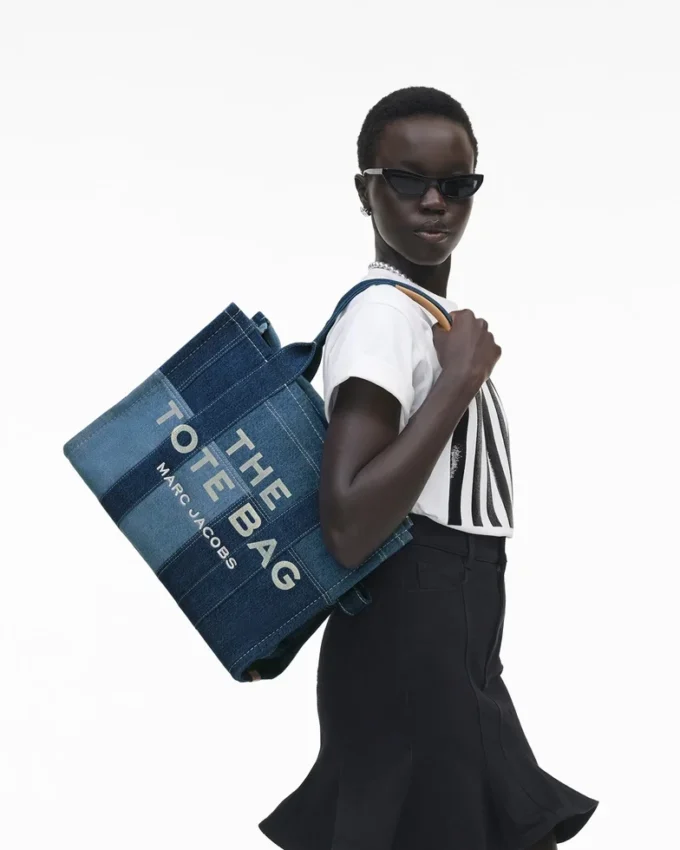 Denim Büyük Tote Bag