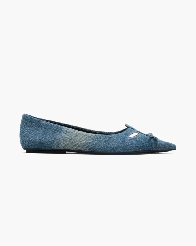 Denim Kat Balerin Ayakkabısı Denim Kat Balerin Ayakkabısı
