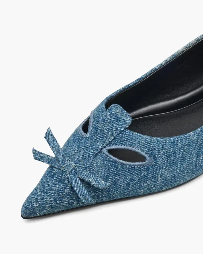 Denim Kat Balerin Ayakkabısı Denim Kat Balerin Ayakkabısı