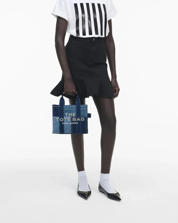 Denim Küçük Tote Bag Denim Küçük Tote Bag