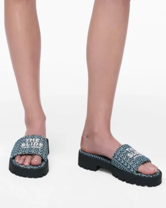 Denim Monogram Lug Sole Slide