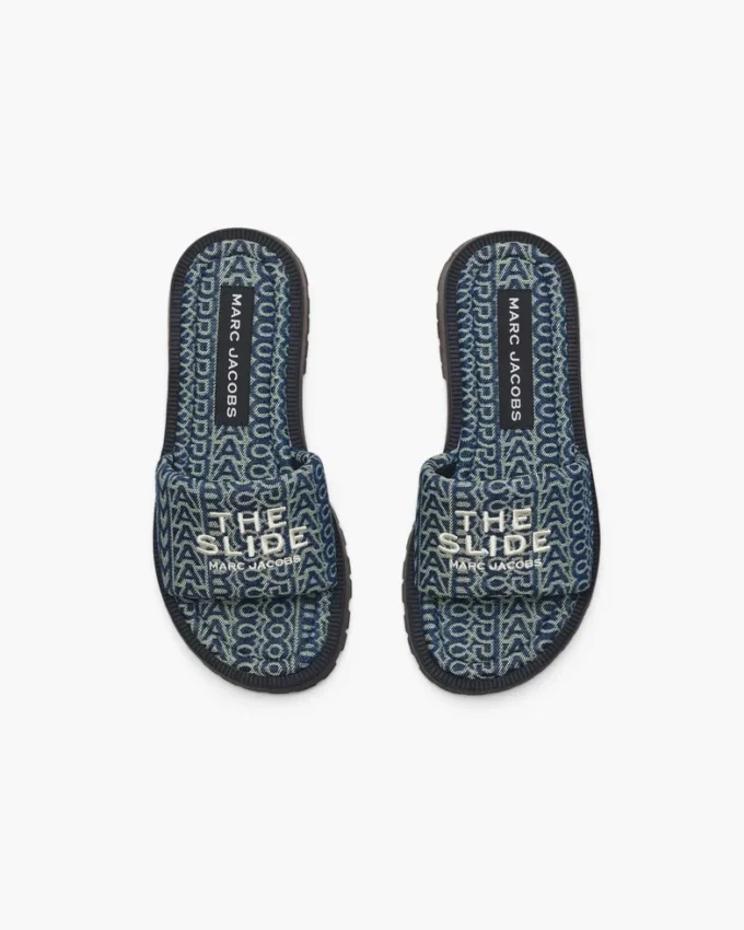 Denim Monogram Lug Sole Slide Denim Monogram Lug Sole Slide