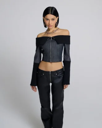 Denim ve Ribana Üst