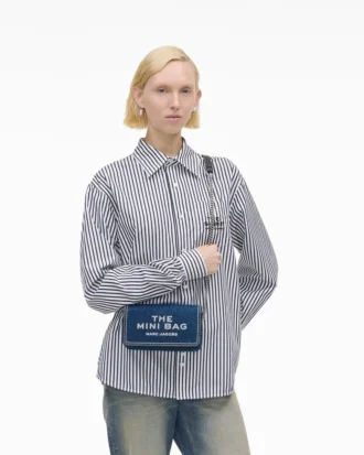 Denim Zincirli Mini Çanta