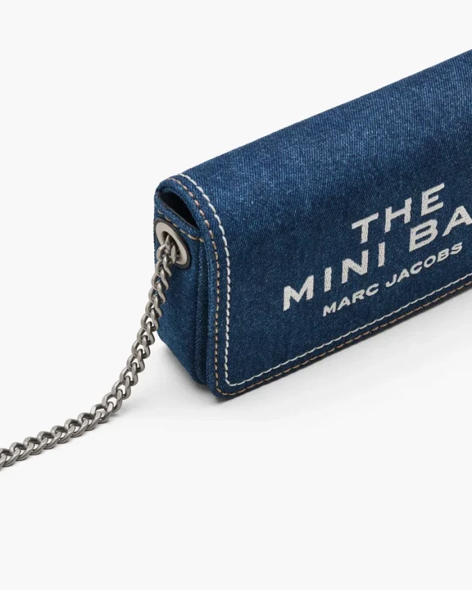 Denim Zincirli Mini Çanta Denim Zincirli Mini Çanta