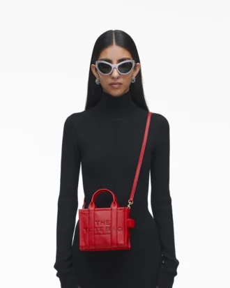 Deri Çapraz Askılı Tote Bag