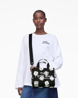 Derrick Adams X Marc Jacobs Kanvas Küçük Tote Bag