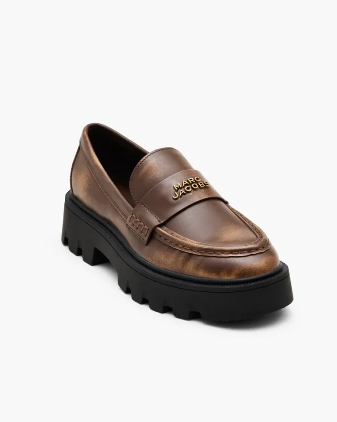 Distressed Deri Frankie Loafer Distressed Deri Frankie Loafer