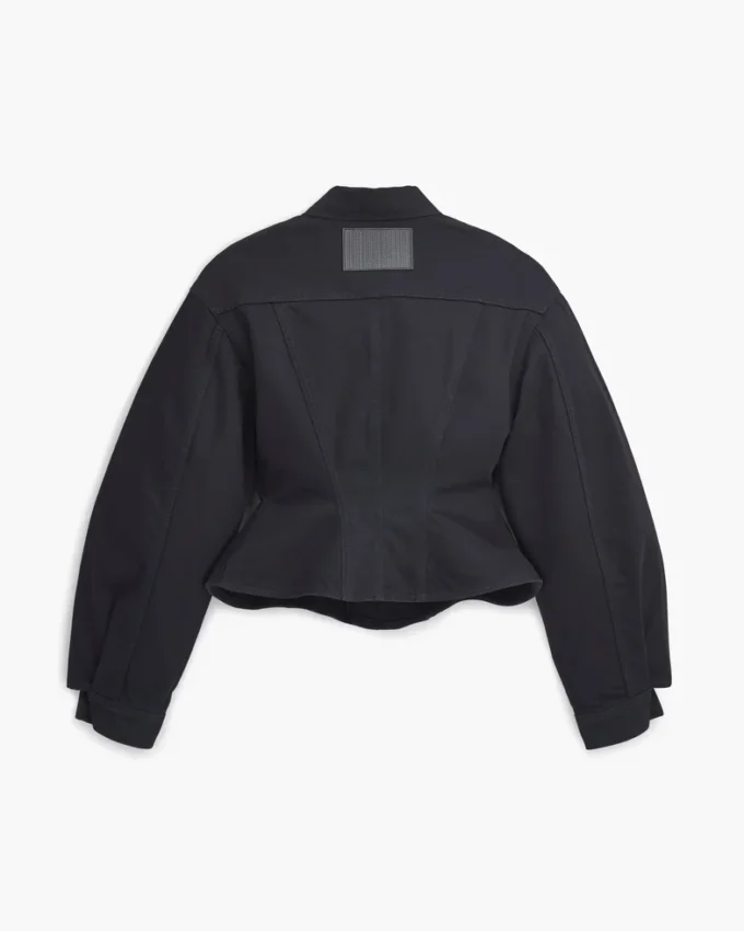 Fluted Denim Ceket
