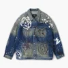 Futura x Marc Jacobs Boyalı Denim Büyük Kamyoncu Futura x Marc Jacobs Boyalı Denim Büyük Kamyoncu