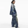 Futura x Marc Jacobs Boyalı Denim Büyük Kamyoncu Futura x Marc Jacobs Boyalı Denim Büyük Kamyoncu