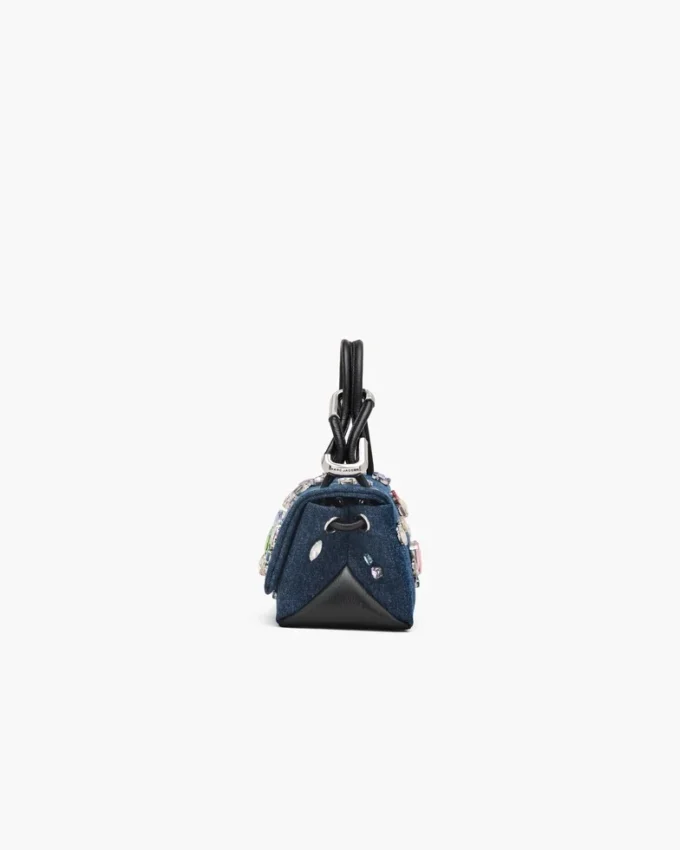 Gem Denim Mini Çift Cepli Çanta
