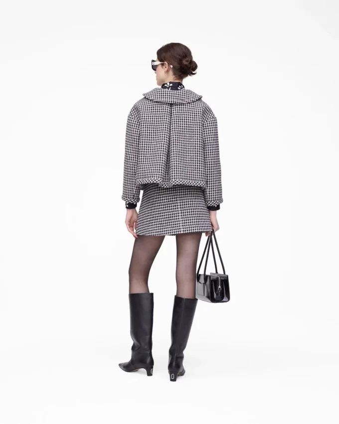 Gingham Tweed Ceket
