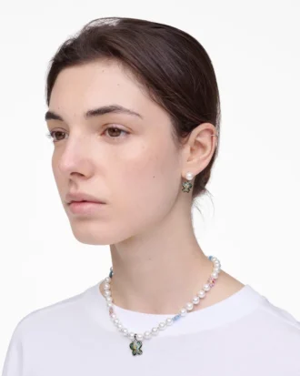 Hattie Stewart X Marc Jacobs Kelebek İnci Küpeler