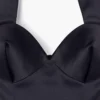Heykelsi Saten Halter Elbise