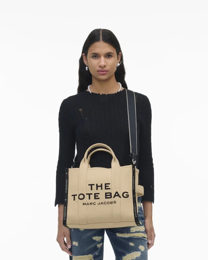 Jakarlı Orta Boy Tote Bag