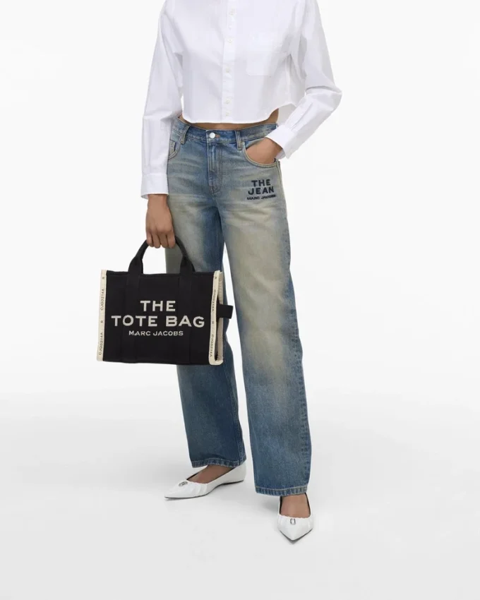 Jakarlı Orta Boy Tote Bag