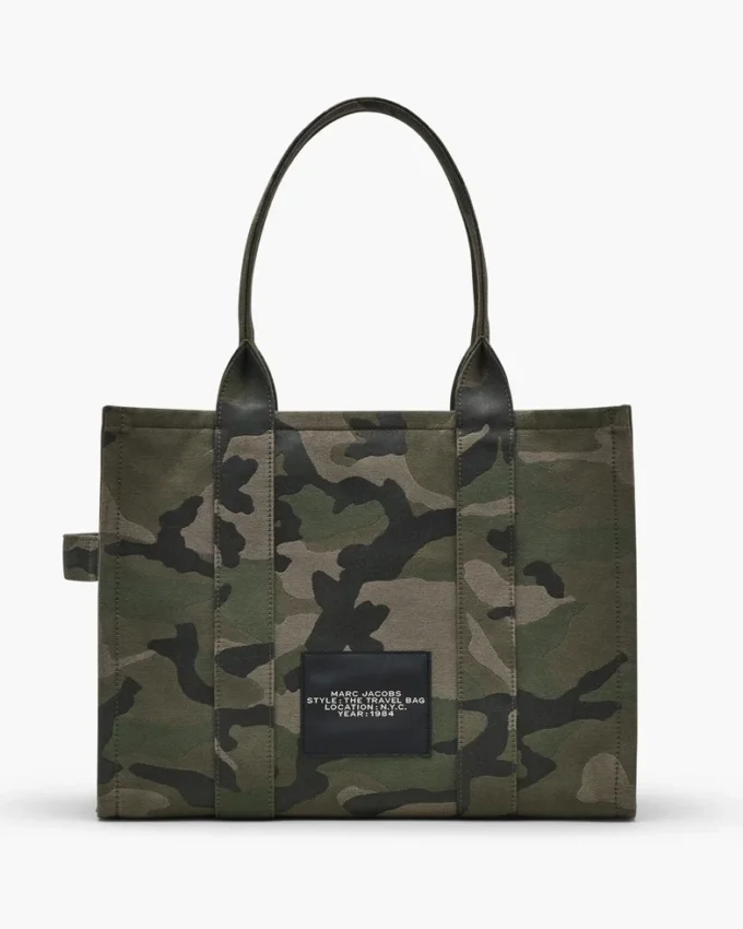Kamuflaj Jakarlı Büyük Tote Bag Kamuflaj Jakarlı Büyük Tote Bag