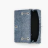 Kapitone Denim Çift İşlevli Omuz Çantası