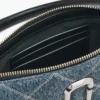 Kapitone Denim Snapshot Dönüştürülebilir Omuz Çantası