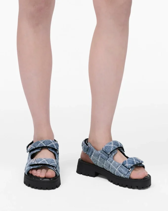 Kapitone Denim Sunny Sandal